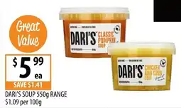 Supabarn Dari's Soup offer