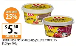 Supabarn Latina Fresh Pasta Sauce Selected Varieties offer