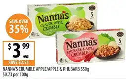 Supabarn Nanna's Crumble Apple offer