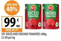 Supabarn SPC Diced and Crushed Tomatoes offer