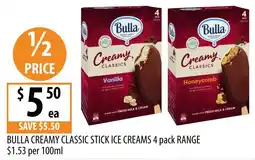Supabarn Bulla Creamy Classic Stick Ice Creams offer
