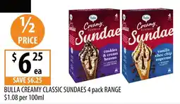 Supabarn Bulla Creamy Classic Sundae offer