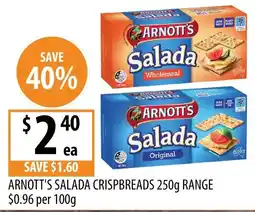 Supabarn Arnott's Salada Crispbreads offer