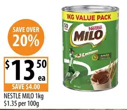 Supabarn Nestle Milo offer