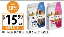 Supabarn Optimum Dry Dog Food 2.5-3kg Range offer