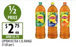 Supabarn Lipton Ice Tea 1.5L Range offer