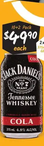 Cellarbrations Jack daniels tennessee whiskey offer