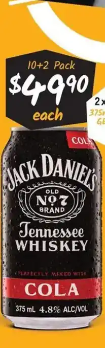 Jack daniels tennessee whiskey
