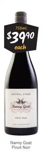 Cellarbrations Nanny goat pinot noir offer