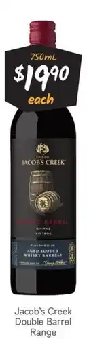 Cellarbrations Jacob's creek double barrel range offer