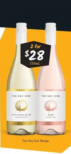 Cellarbrations The shy kiwi range offer