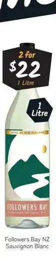 Cellarbrations Followers bay nz sauvignon blanc offer