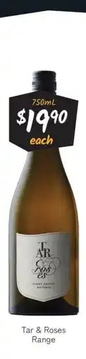 Cellarbrations Tar & roses range offer