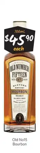 Cellarbrations Old no15 bourbon offer