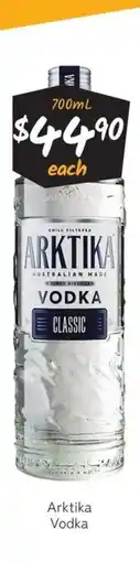 Cellarbrations Arktika vodka offer
