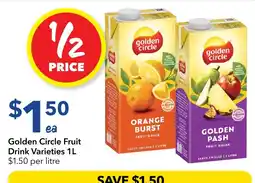 Ritchies Golden Circle Fruit Drink Varieties offer