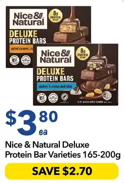 Ritchies Nice & Natural Deluxe Protein Bar Varieties offer