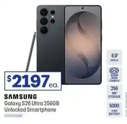 Officeworks Samsung galaxy s26 ultra 256gb unlocked smartphone offer