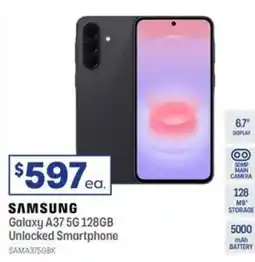 Officeworks Samsung galaxy a37 5g 128gb unlocked smartphone offer