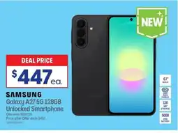 Officeworks Samsung galaxy a27 5g 128gb unlocked smartphone offer
