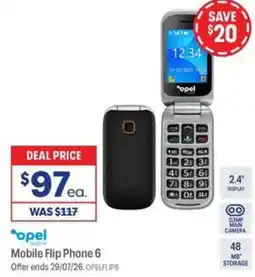 Officeworks Mobile flip phone 6 offer
