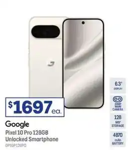 Officeworks Google pixel 10 pro 128gb unlocked smartphone offer