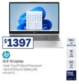 Officeworks Hp 15.6" al laptop offer