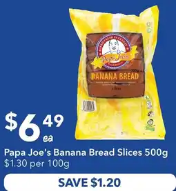 Ritchies Papa Joe's Banana Bread Slices offer