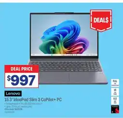 Officeworks Lenovo 15.3" ideapad slim 3 copilot+ pc offer