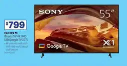 Officeworks Sony. bravia 55" 4k uhd led google tv x77l offer