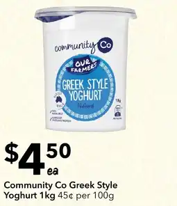 Ritchies Community Co Greek Style Yoghurt offer
