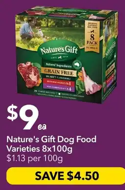 Ritchies Nature's Gift Dog Food Varieties offer