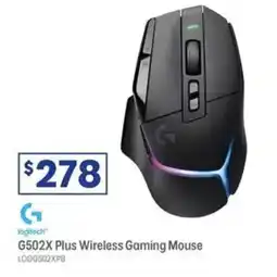 Officeworks G502X Plus Wireless Gaming Mouse offer