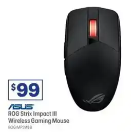 Officeworks Asus rog strix impact iii wireless gaming mouse offer