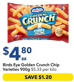 Ritchies Birds Eye Golden Crunch Chips Varieties offer
