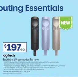 Officeworks Logitech spotlight 2 presentation remote offer