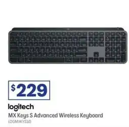 Officeworks Logitech mx keys s advanced wireless keyboard offer