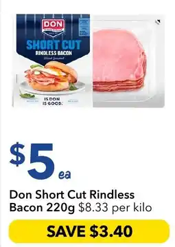 Ritchies Don Short Cut Rindless Bacon offer