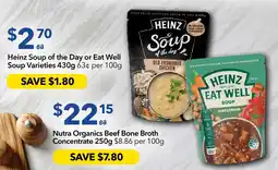 Ritchies Heinz Soup of the Day or Eat Well Soup Varieties offer