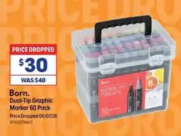 Officeworks Born Dual-Tip Graphic Marker offer