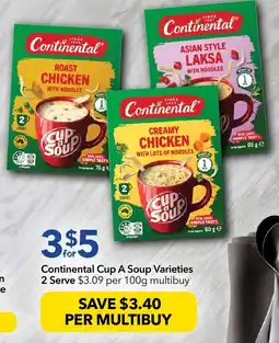 Ritchies Continental Cup A Soup Varieties offer