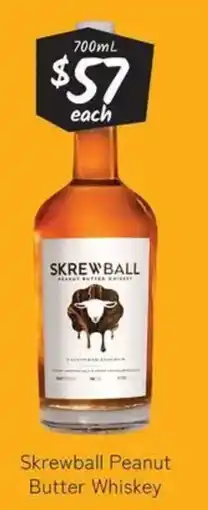 Cellarbrations Skrewball peanut butter whiskey offer