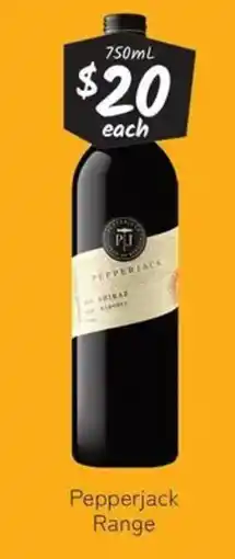 Cellarbrations Pepperjack range offer
