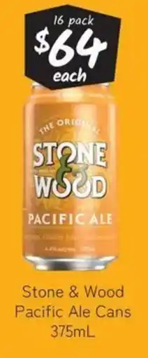 Cellarbrations Stone & wood pacific ale cans offer