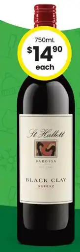 The Bottle O St hallett black clay offer