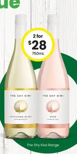 The Bottle O The shy kiwi range offer