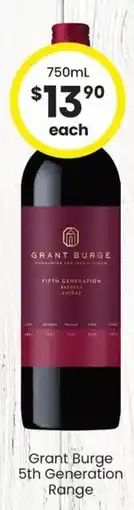The Bottle O Grant Burge 5th Generation Range offer