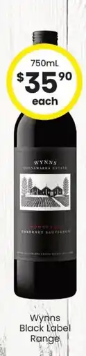 The Bottle O Wynns black label range offer