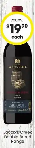 The Bottle O Jacob's creek double barrel range offer
