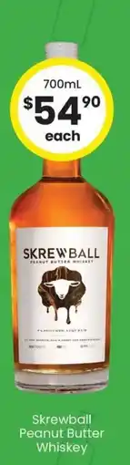 The Bottle O Skrewball peanut butter whiskey offer